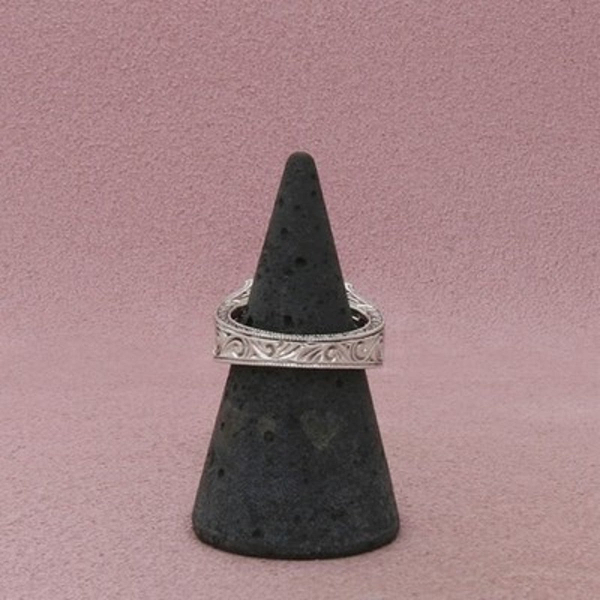 Dallas Prince Sterling Silver Amethyst Two-Tone Openwork Ring Size 7