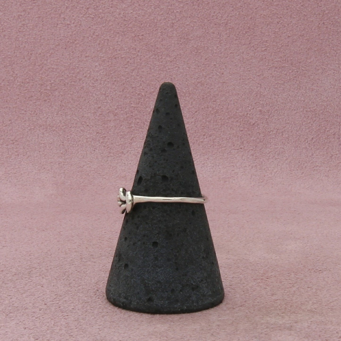 sterling silver vintage dainty knot band ring size 7