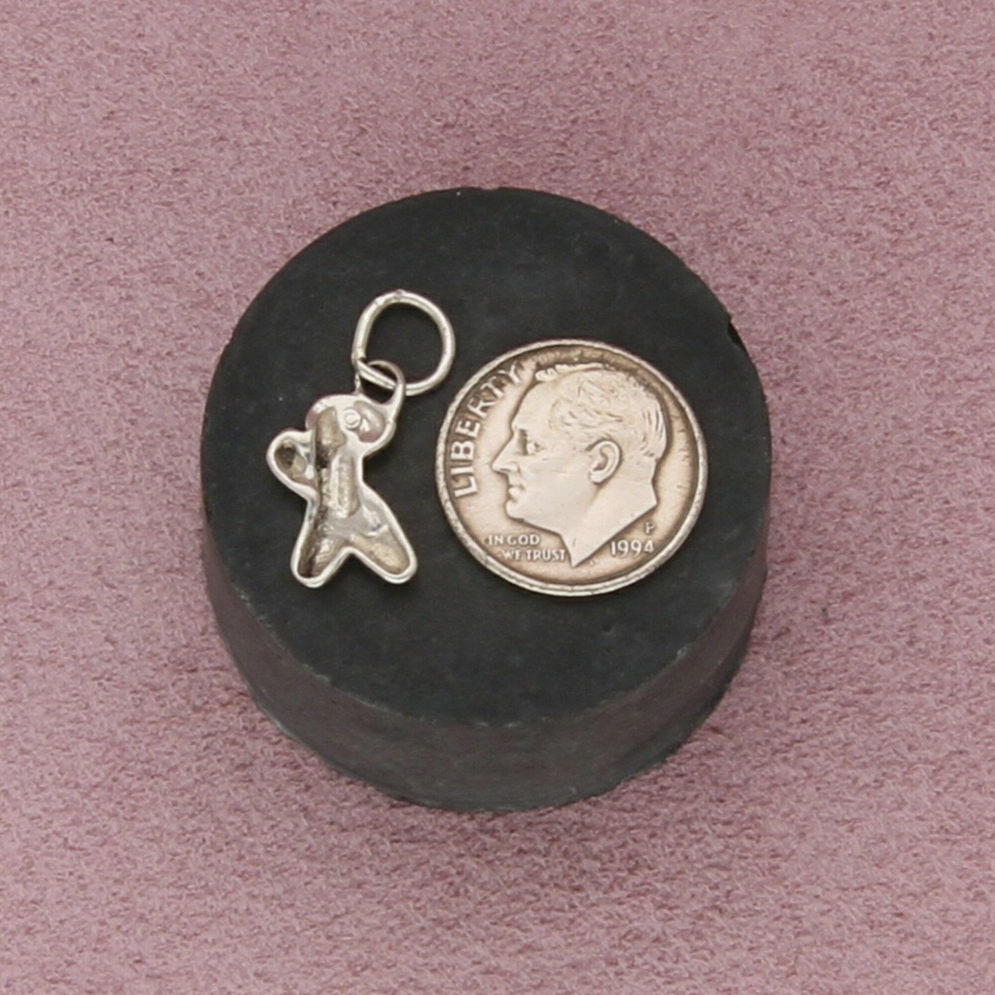 sterling silver vintage ballerina ballet flats charm pendant