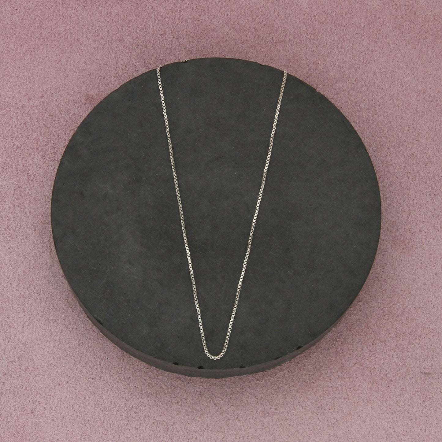 sterling silver italy 1mm box chain necklace size 18.25in