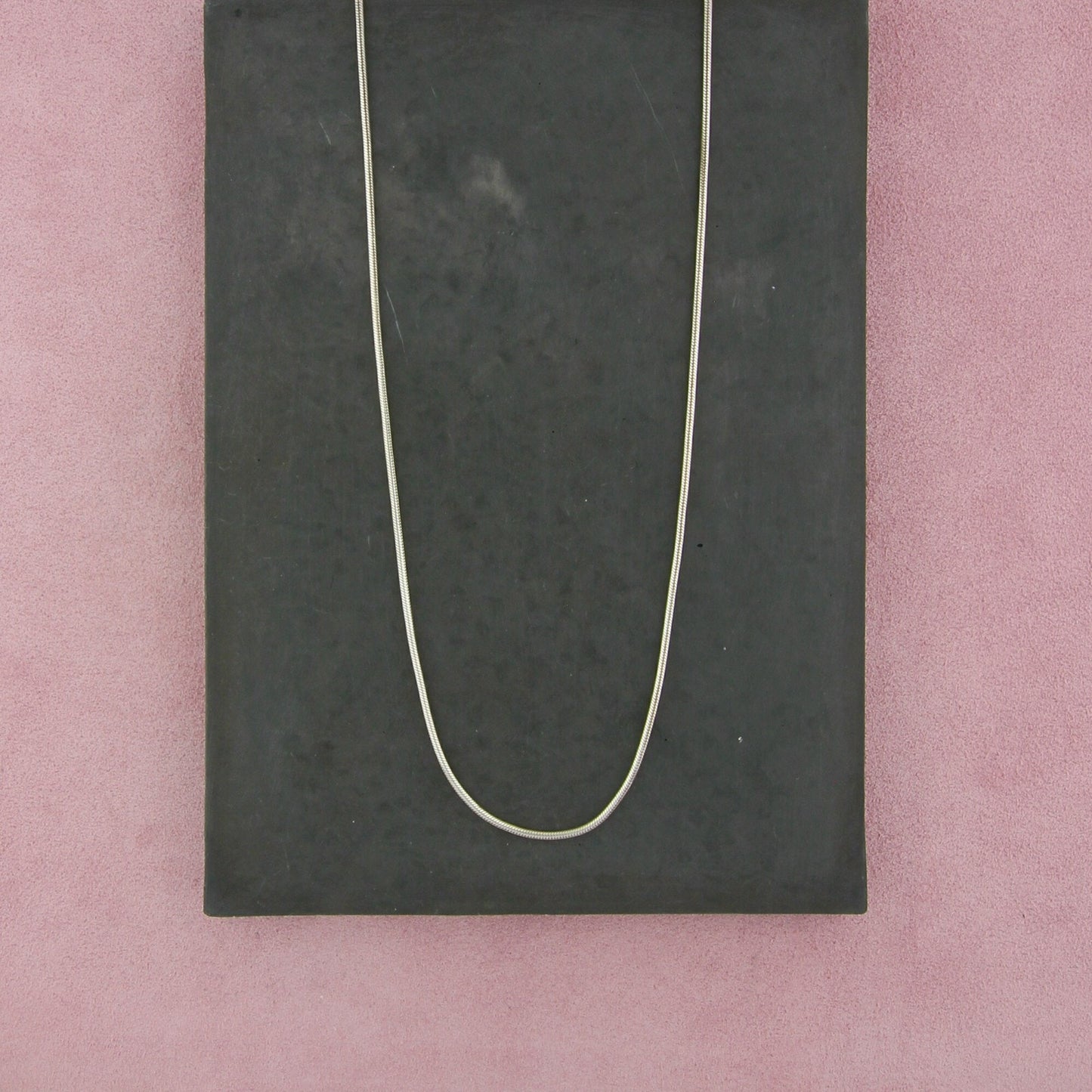 sterling silver 2mm snake chain necklace size 24in