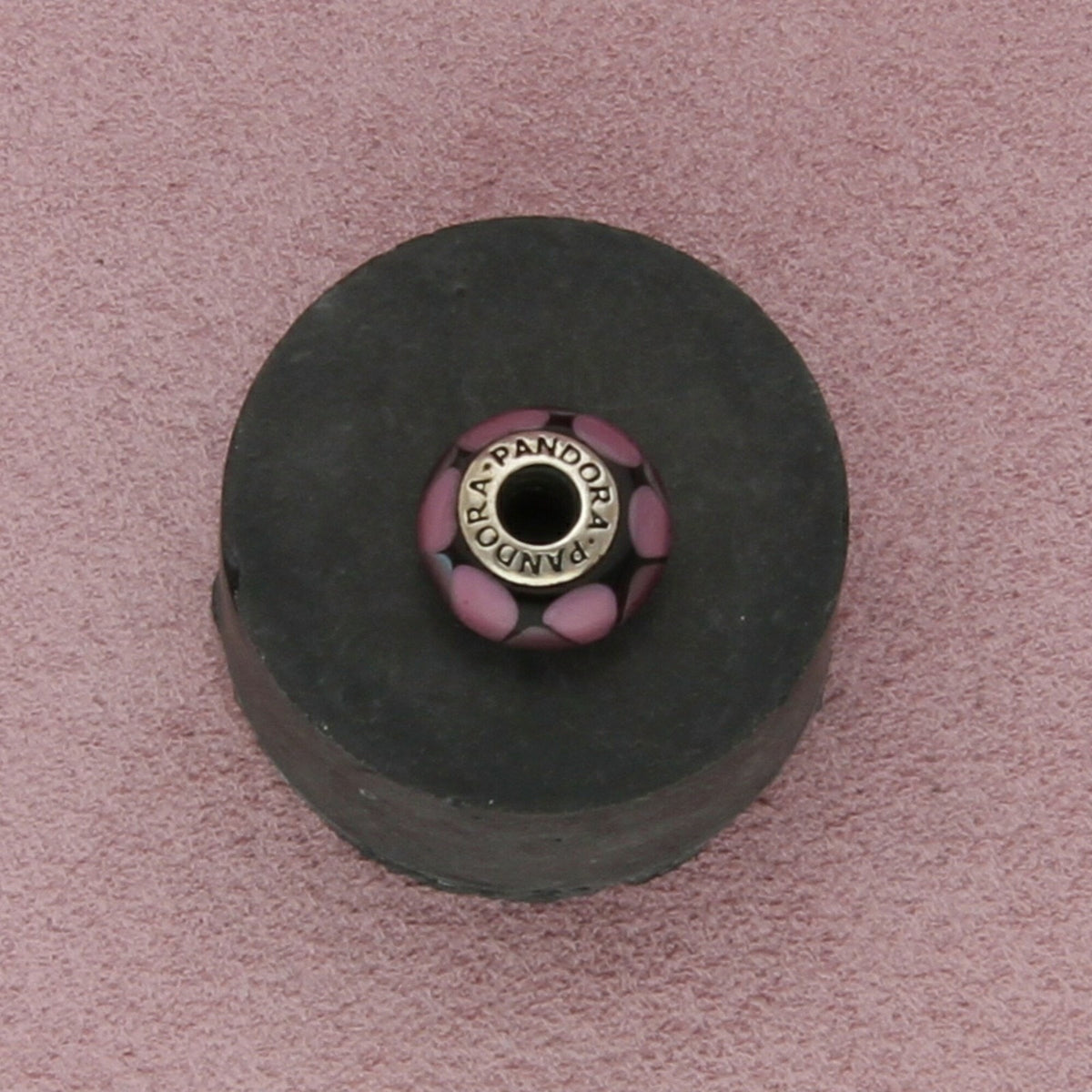 pandora sterling silver captivating purple murano glass bead (790635) charm