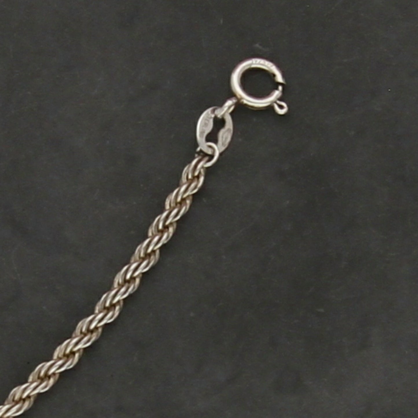 sterling silver 2mm rope chain necklace size 39.75in
