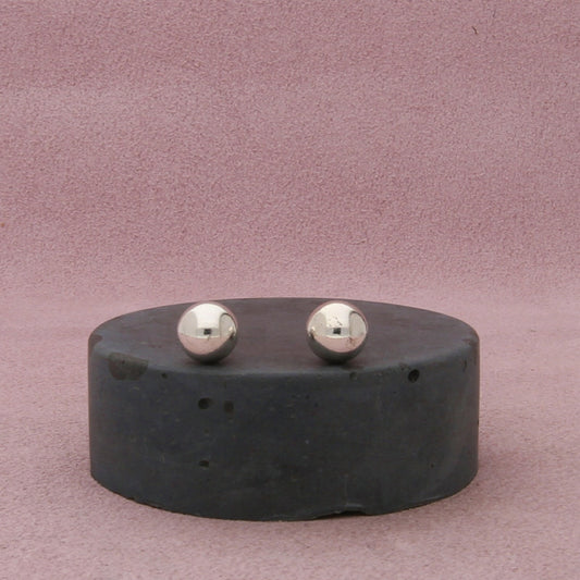 sterling silver 8mm classic ball bead stud earrings