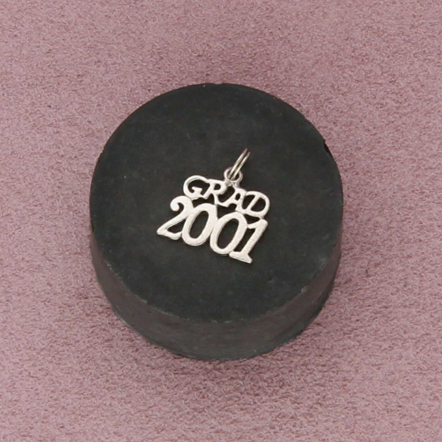 sterling silver class of 2001 grad charm pendant