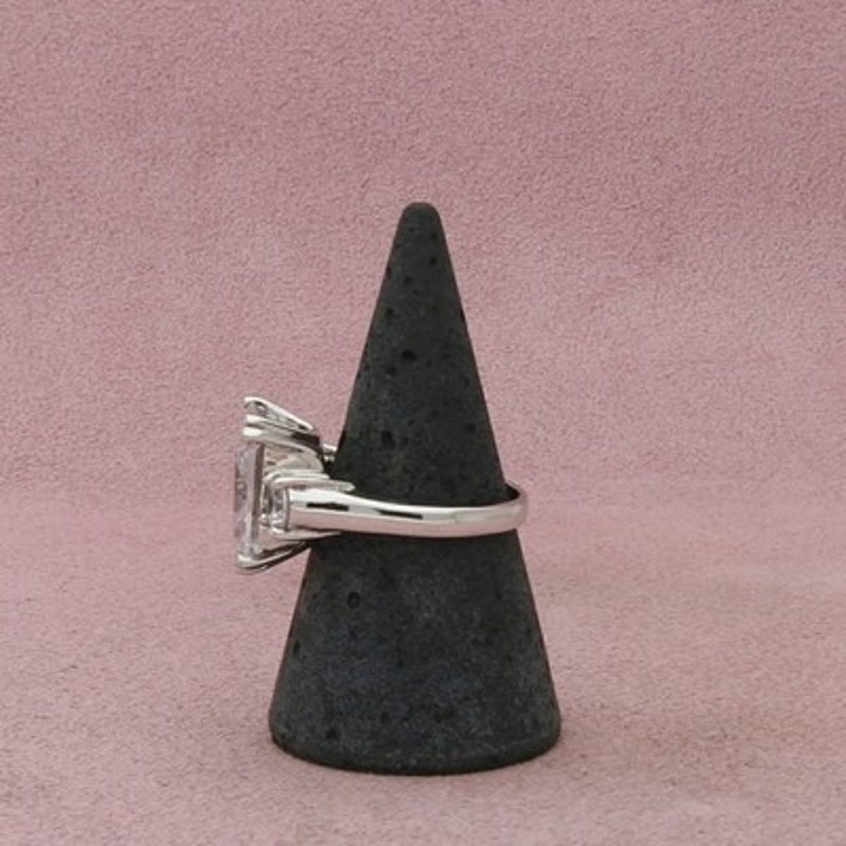 Sterling Silver Clear Cz Cocktail Ring Size 7.75