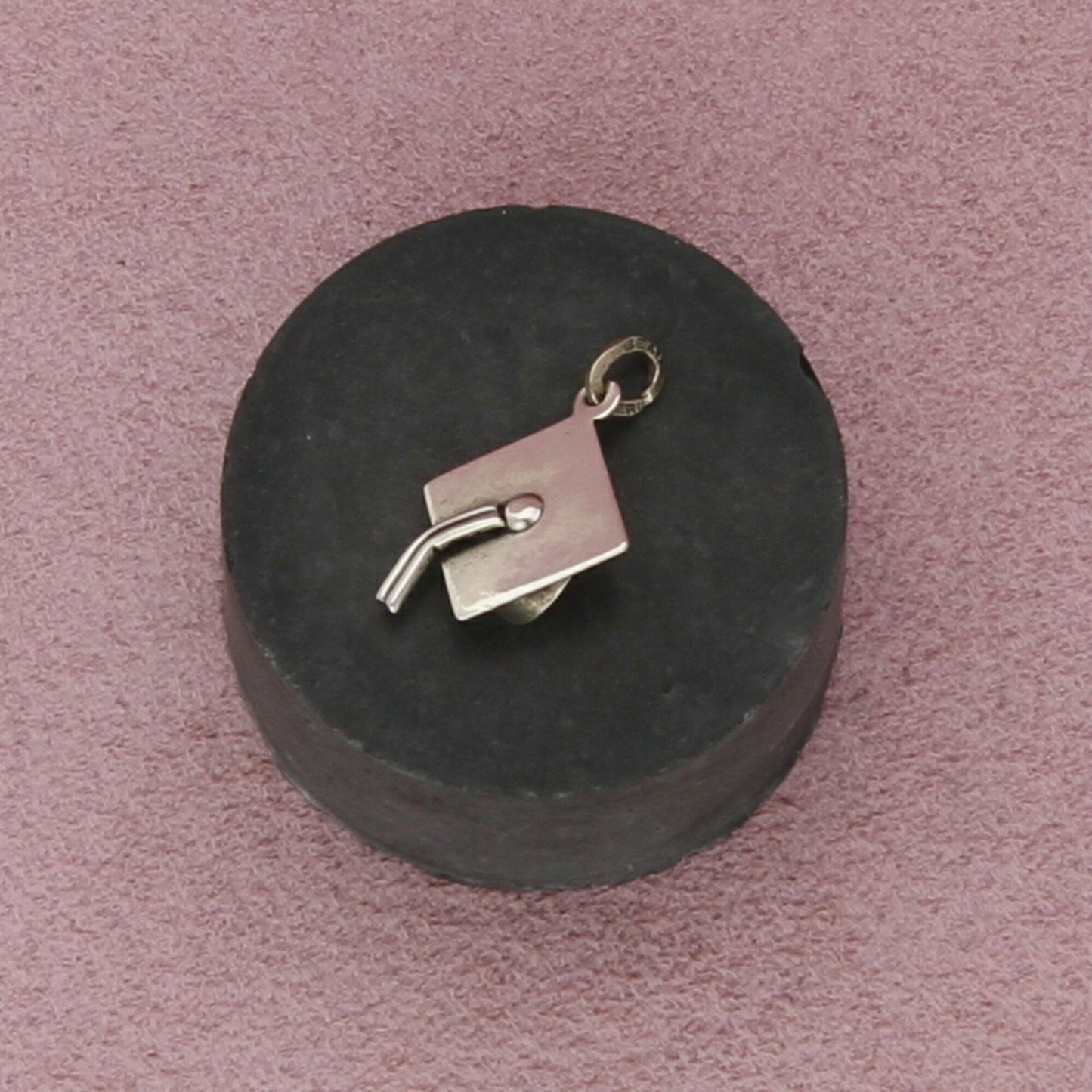 beau sterling silver vintage grad graduation mortar cap charm pendant