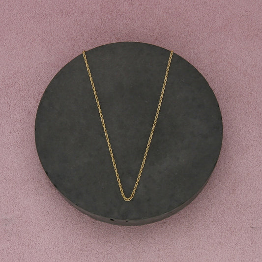 sterling silver gold plate prince of wales chain necklace size 17-19in