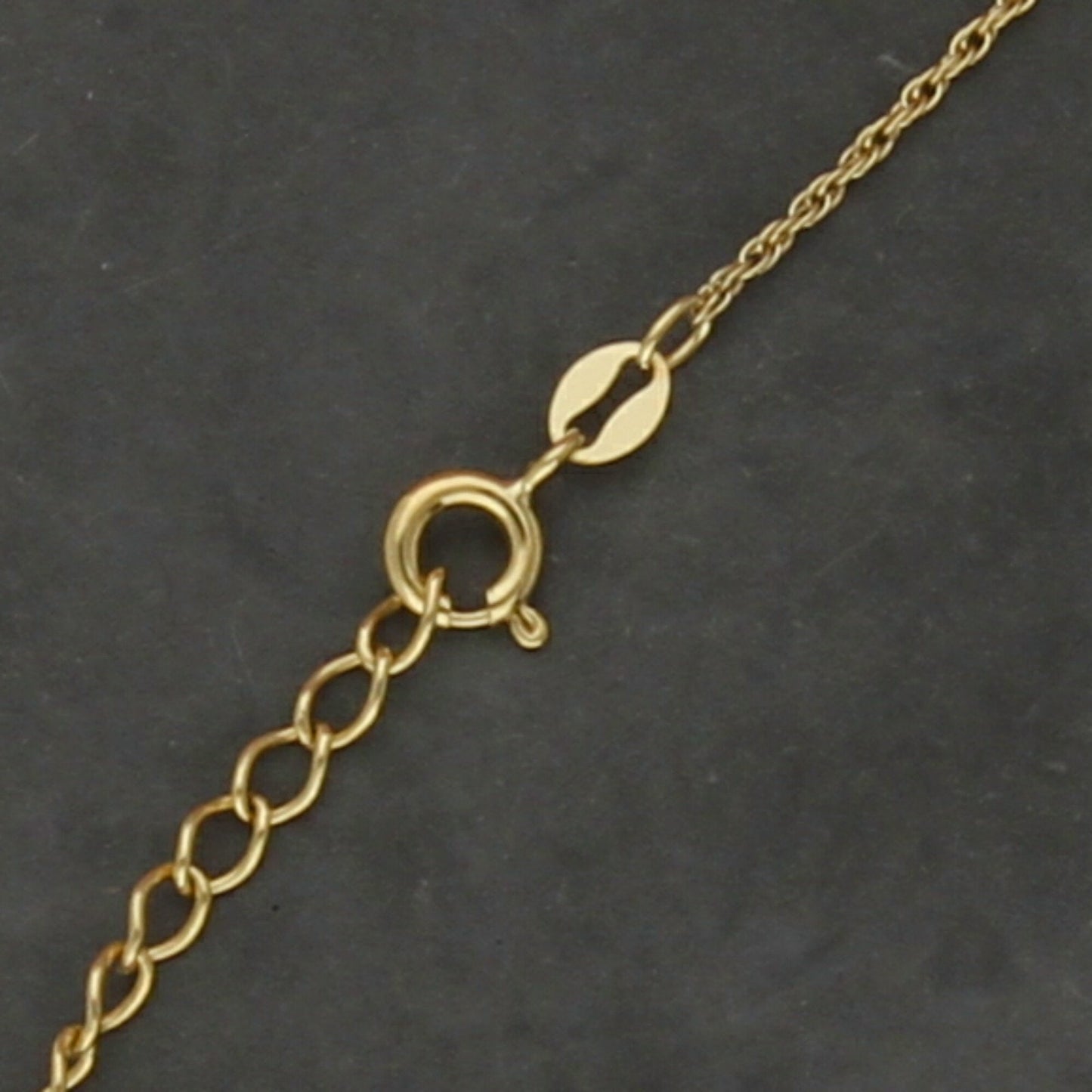 sterling silver gold plate prince of wales chain necklace size 17-19in