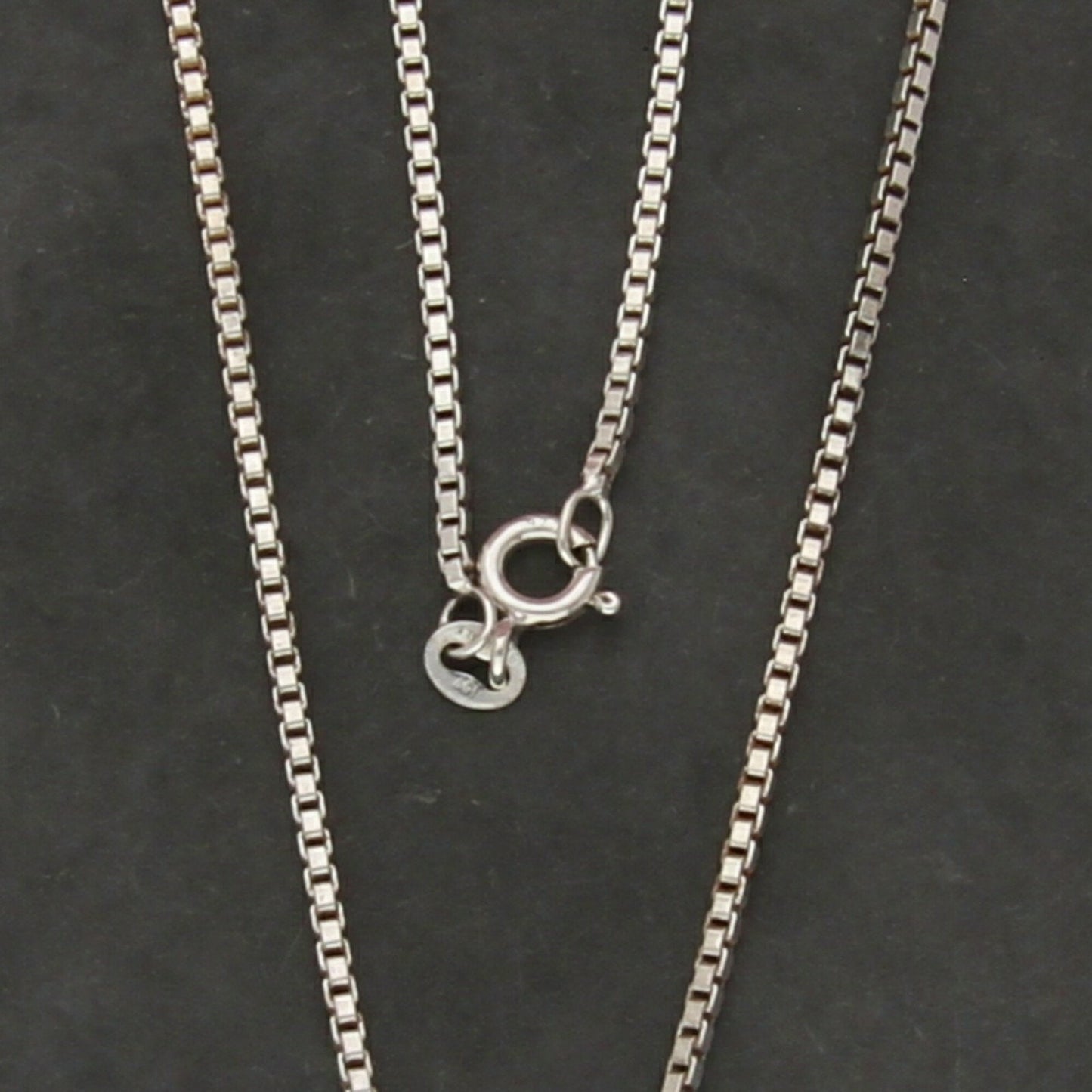 sterling silver italy 1mm box chain necklace size 16in