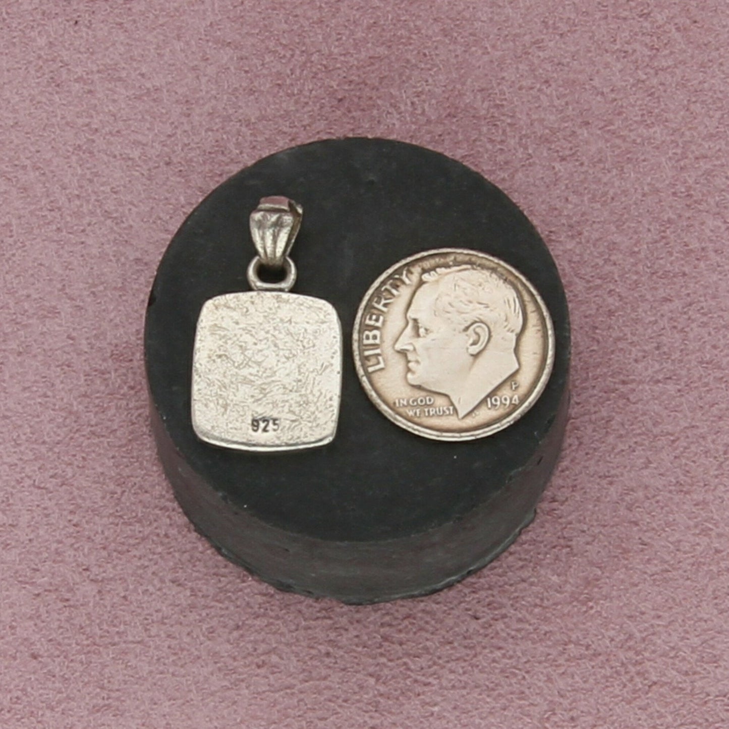 sterling silver vintage libra scales pendant