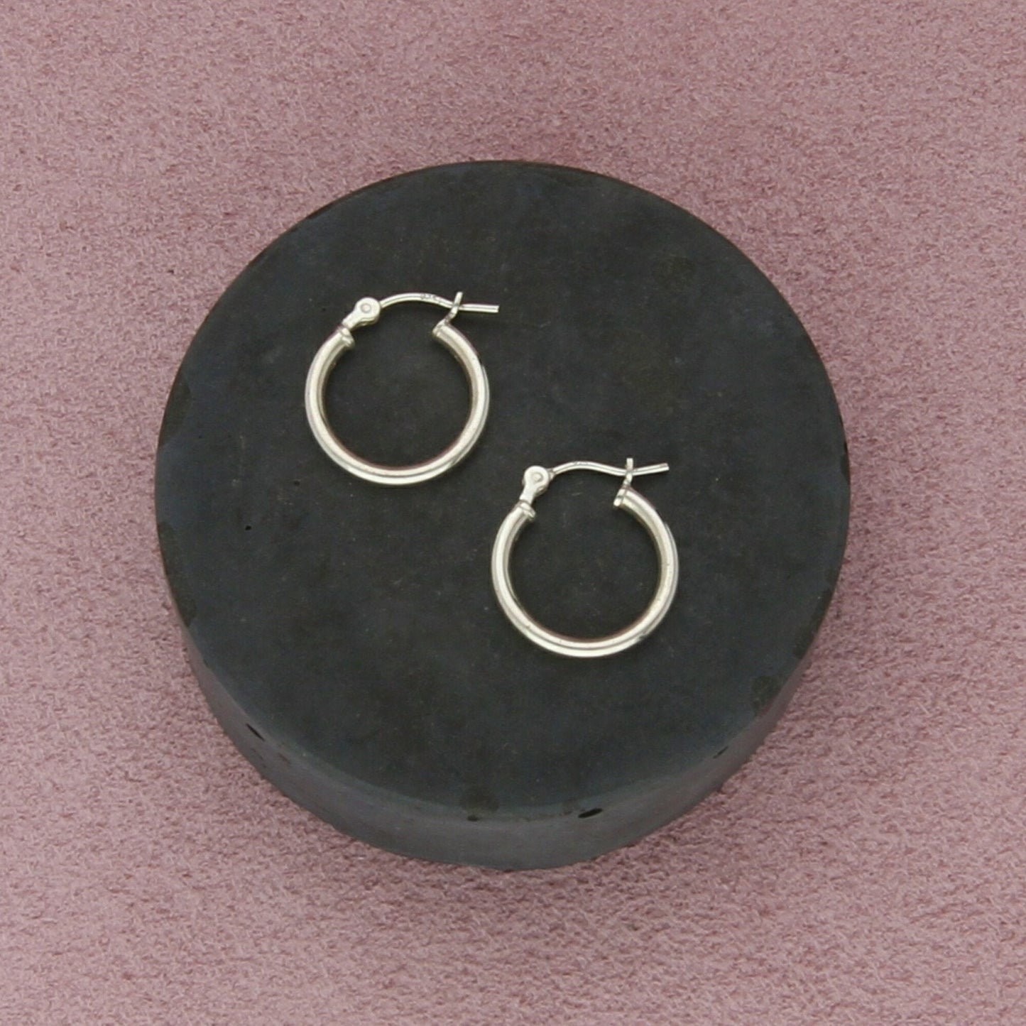 sterling silver 16mm small hoop earrings