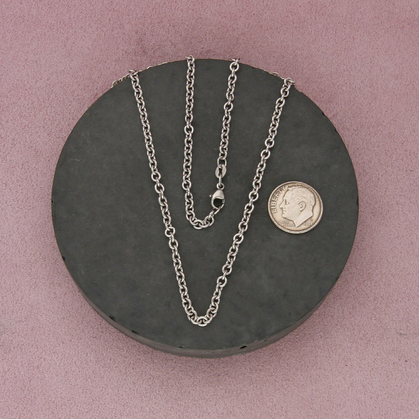 james avery sterling silver heavy cable chain necklace size 26in