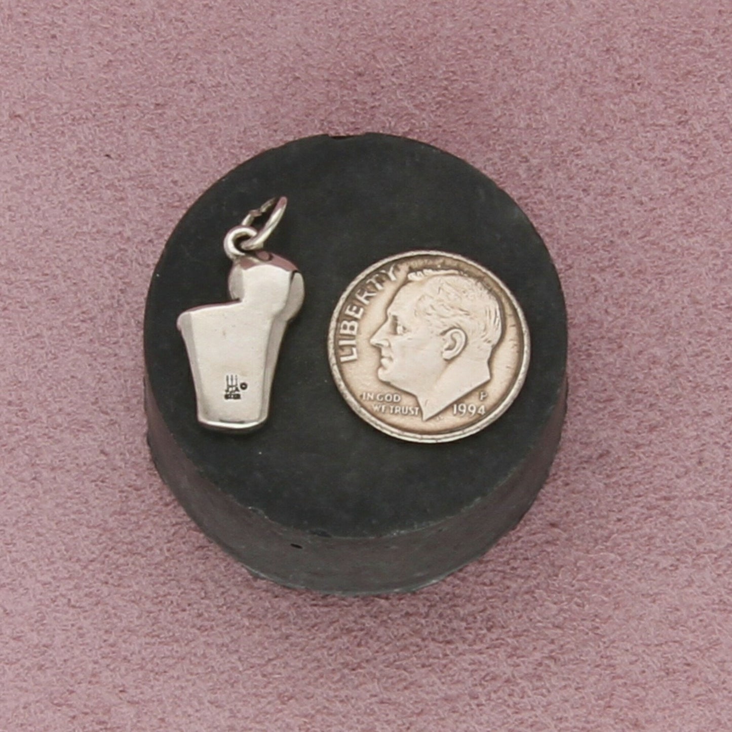 james avery sterling silver basketball and hoop charm pendant