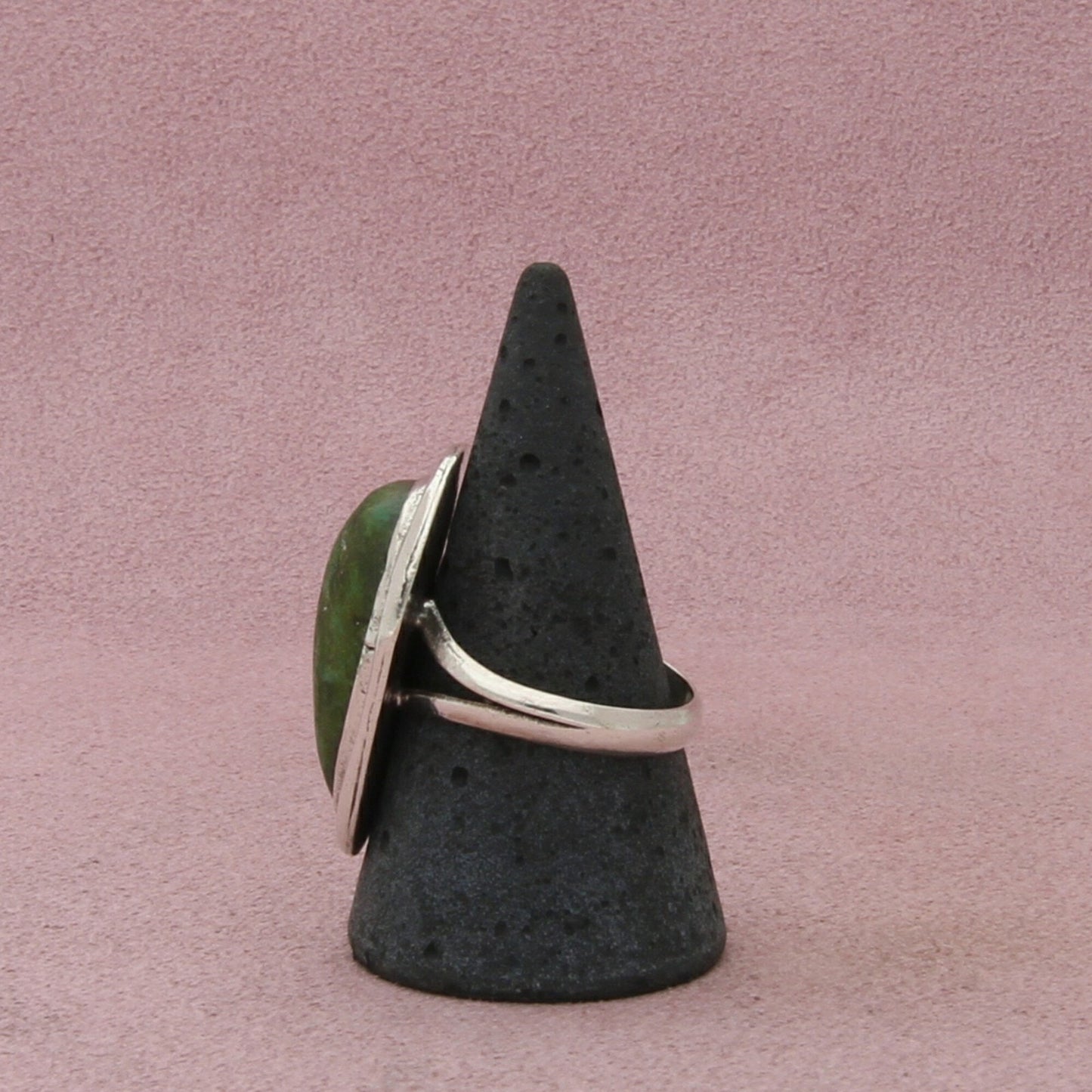 navajo sterling silver vintage turquoise tear drop ring size 10