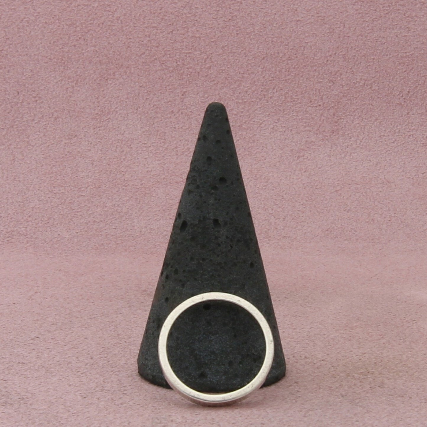 sterling silver vintage british stack band ring size 6