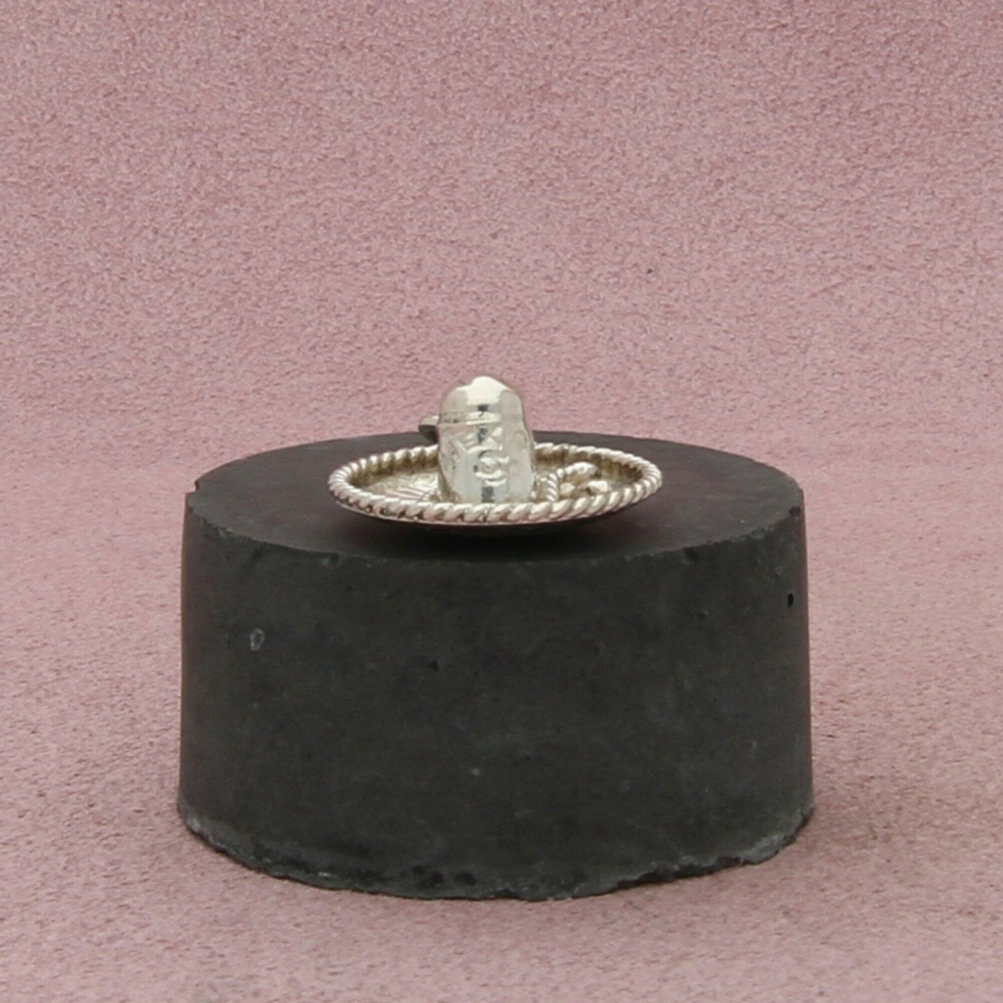 sterling silver vintage 3d mexican sombrero hat charm pendant
