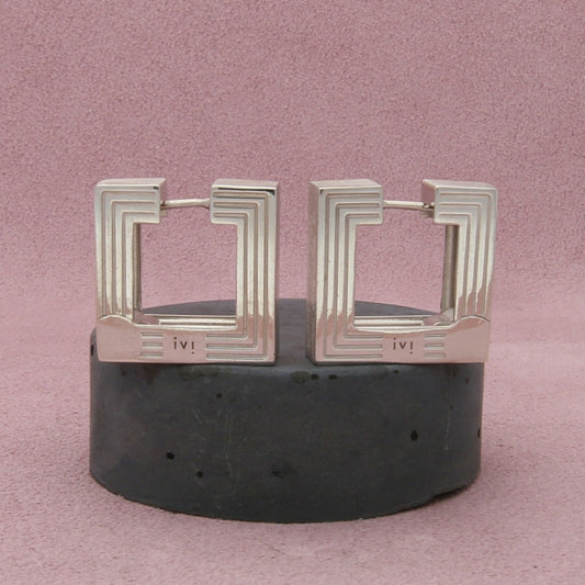 ivi los angeles sterling silver medium aurelia hoop earrings