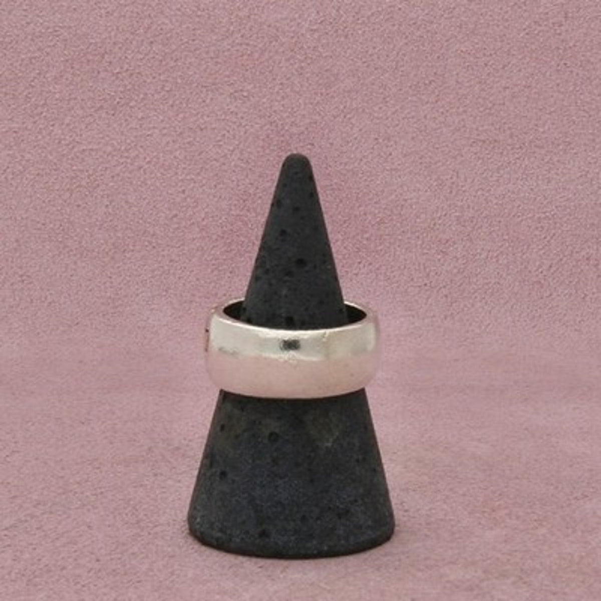 Sterling Silver & 14K Gold Vintage Flared Cross Band Ring Size 8