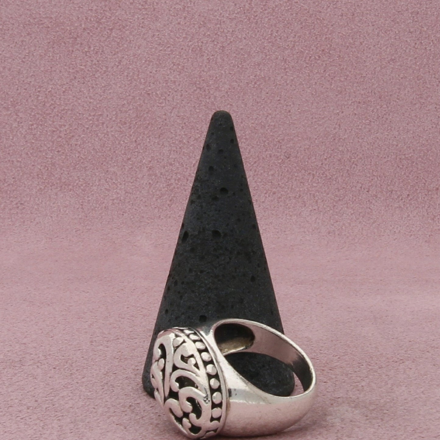 sterling silver chunky scroll ring size 6.75