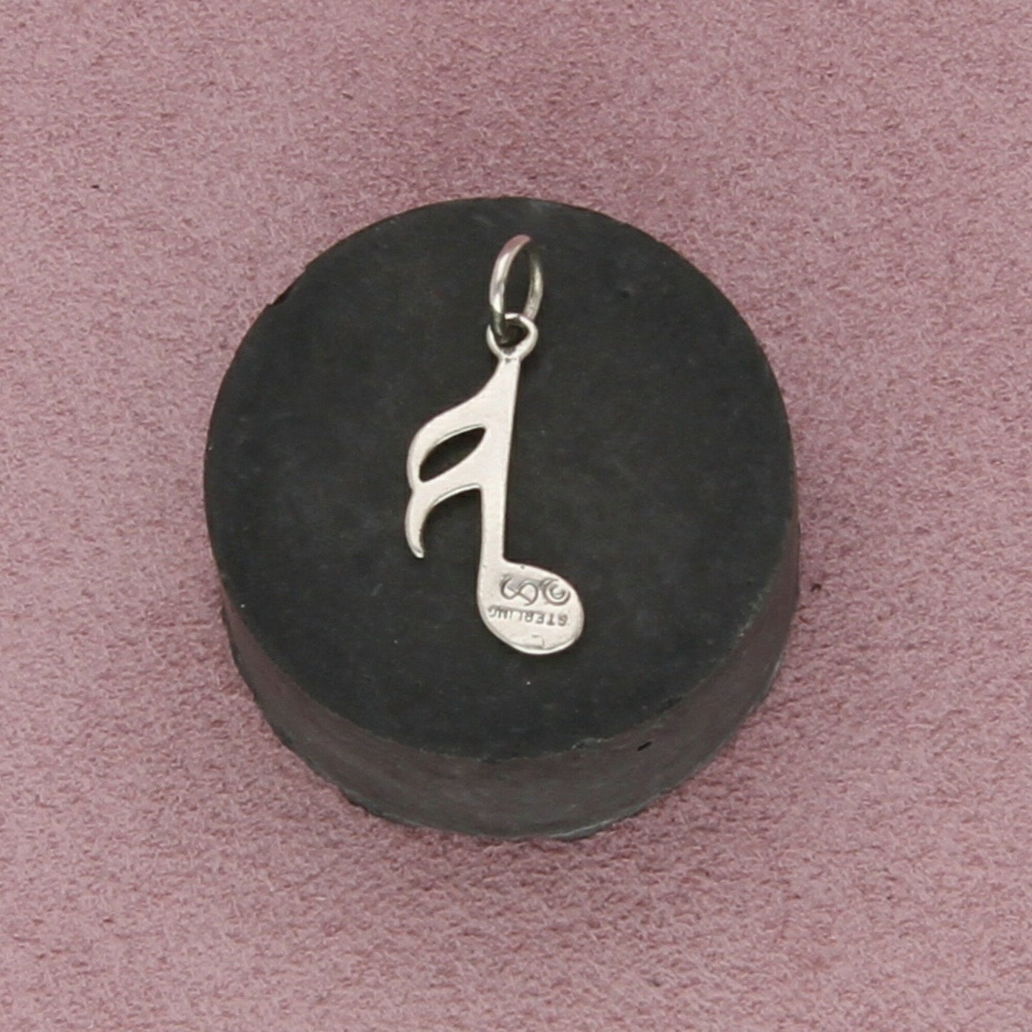 sterling silver vintage musical note charm pendant