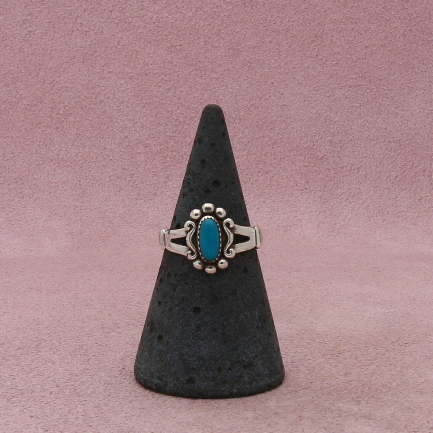bell trading post sterling silver vintage southwestern turquoise ring size 6