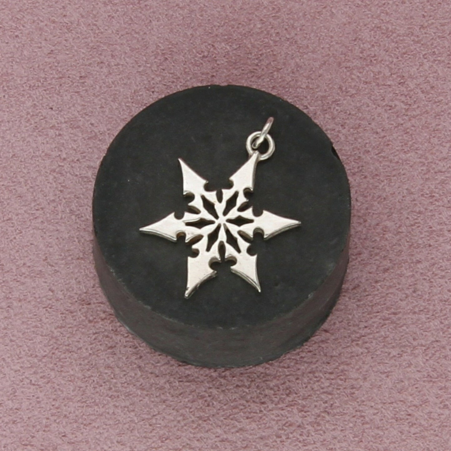 sterling silver vintage christmas snowflake charm pendant