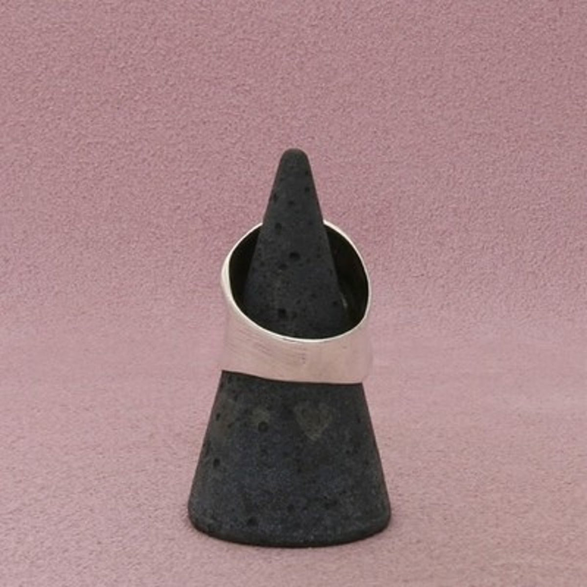 Sterling Silver Vintage Sculptural Ring Size 7.75