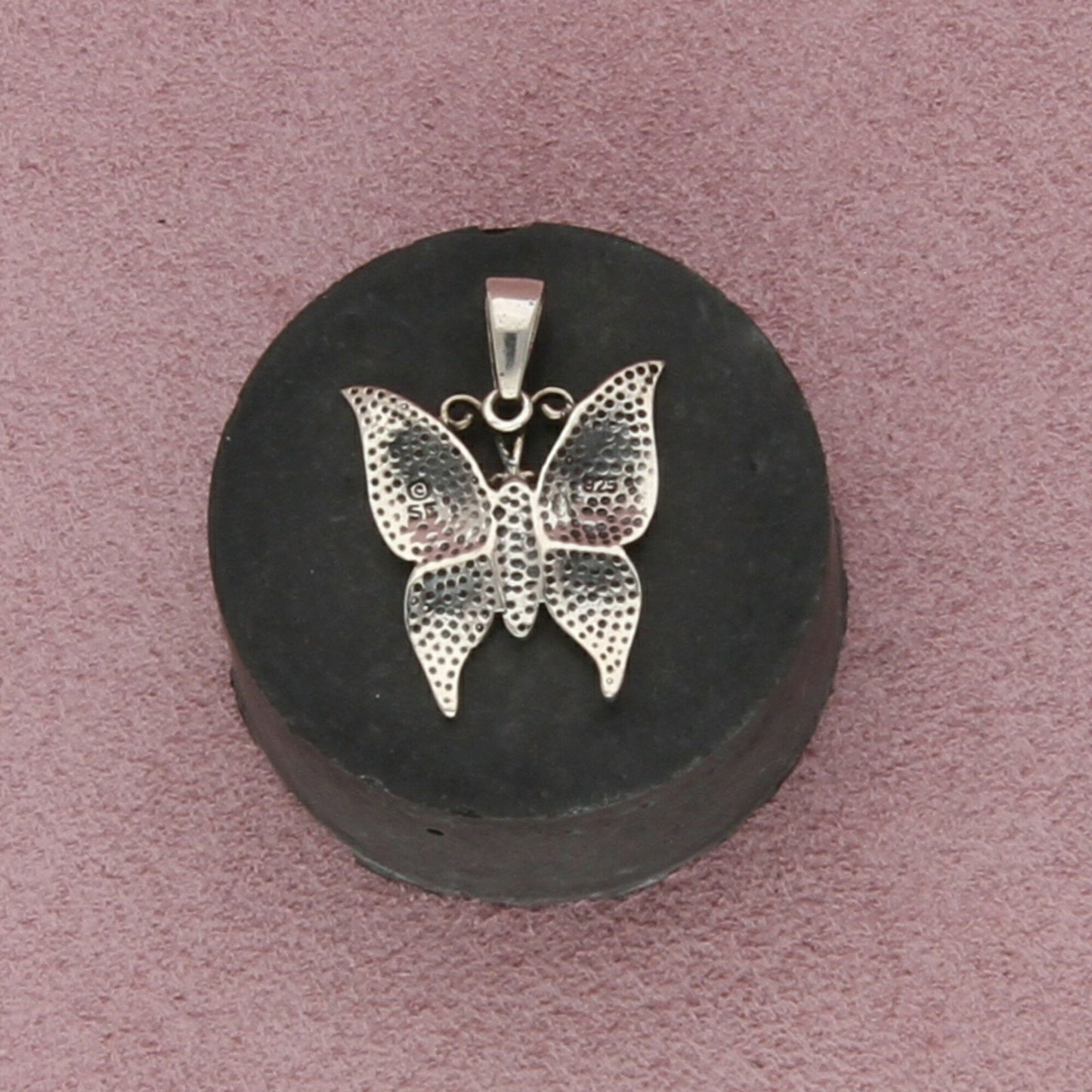 sterling silver sping butterfly pendant