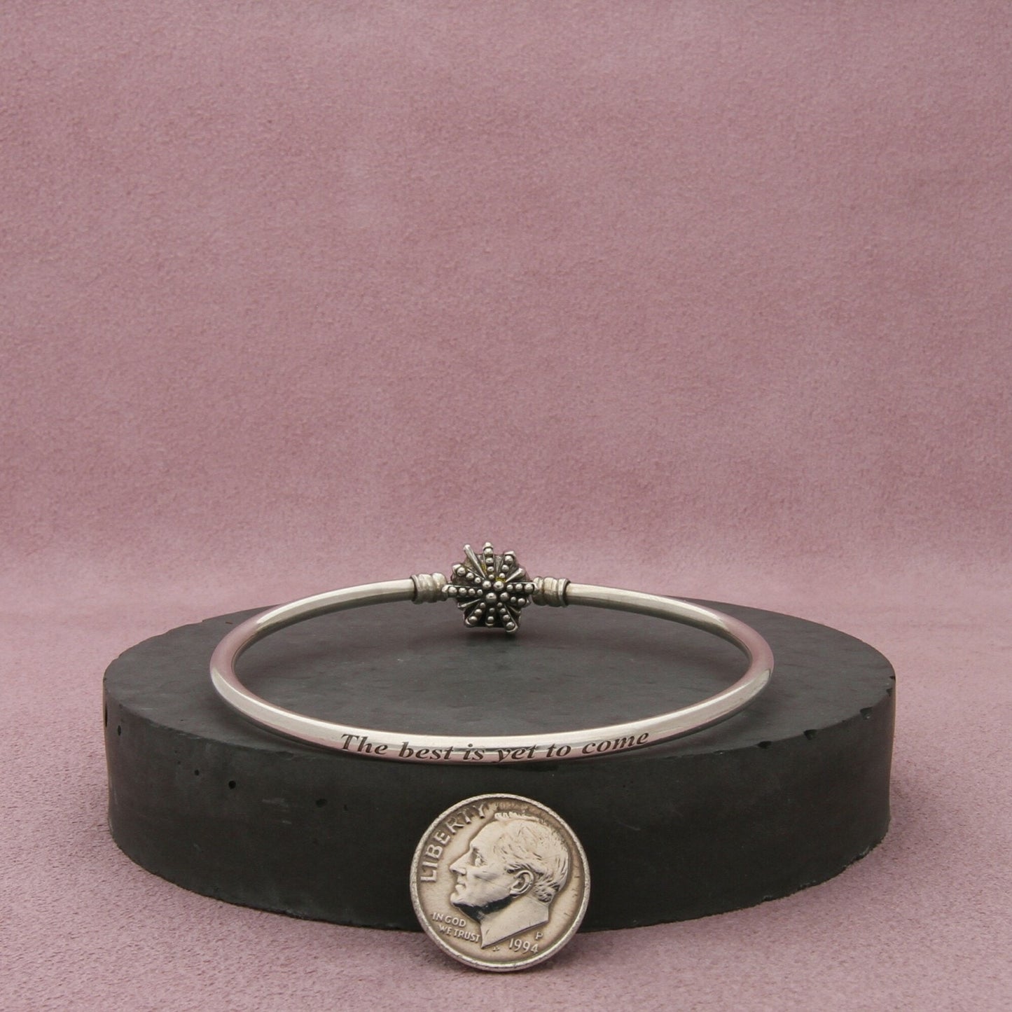 pandora sterling silver fireworks best is yet to come bracelet size 7in