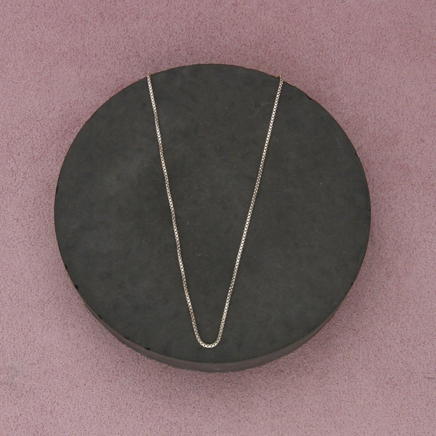 sterling silver italy 1mm box chain necklace size 16in