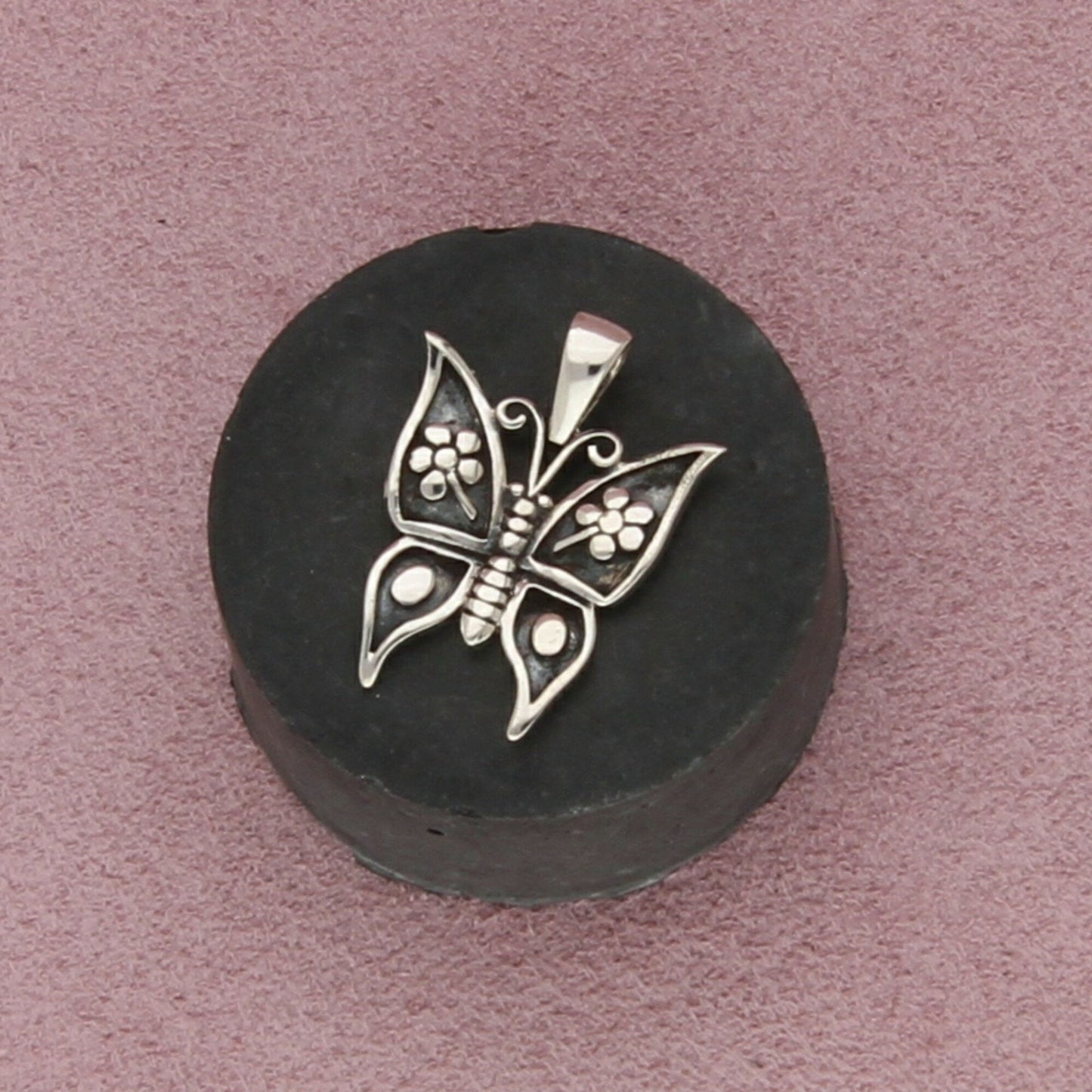 sterling silver sping butterfly pendant