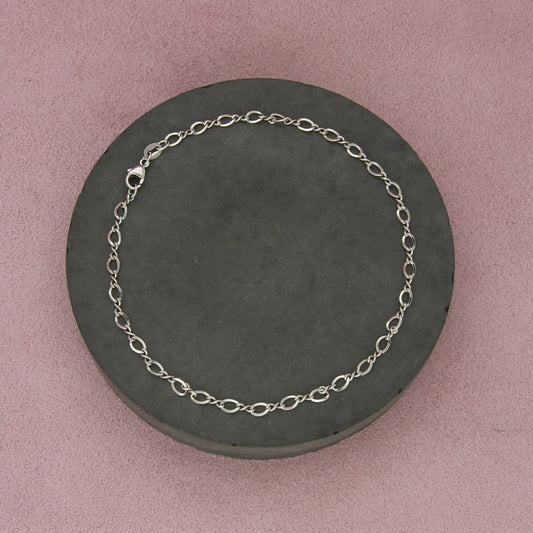 james avery sterling silver medium twist anklet size 10in