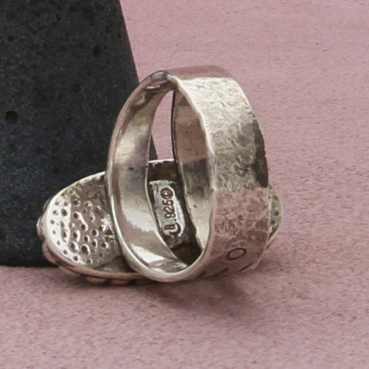carolyn pollack sterling silver southwestern turquoise onyx inlay ring size 8