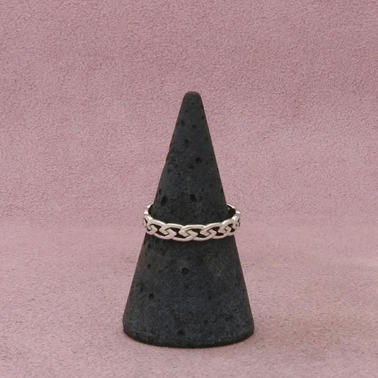 sterling silver celtic knot stack band ring size 7