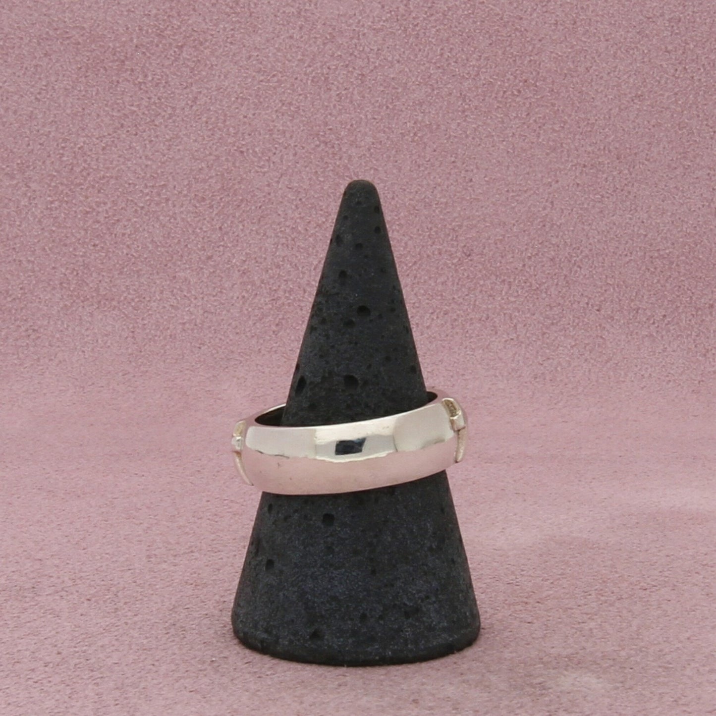 sterling silver crosses band ring size 10