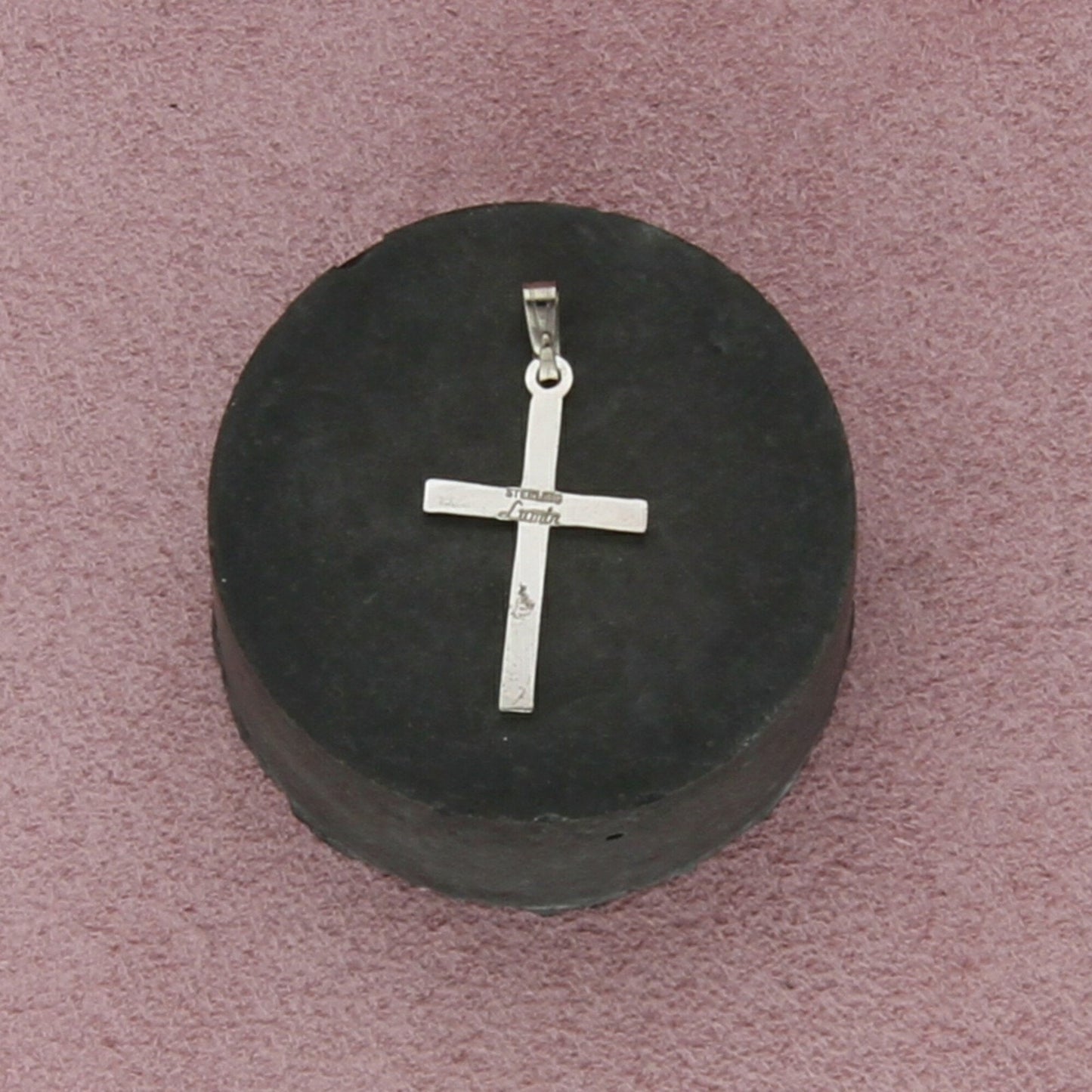 sterling silver vintage dainty cross pendant