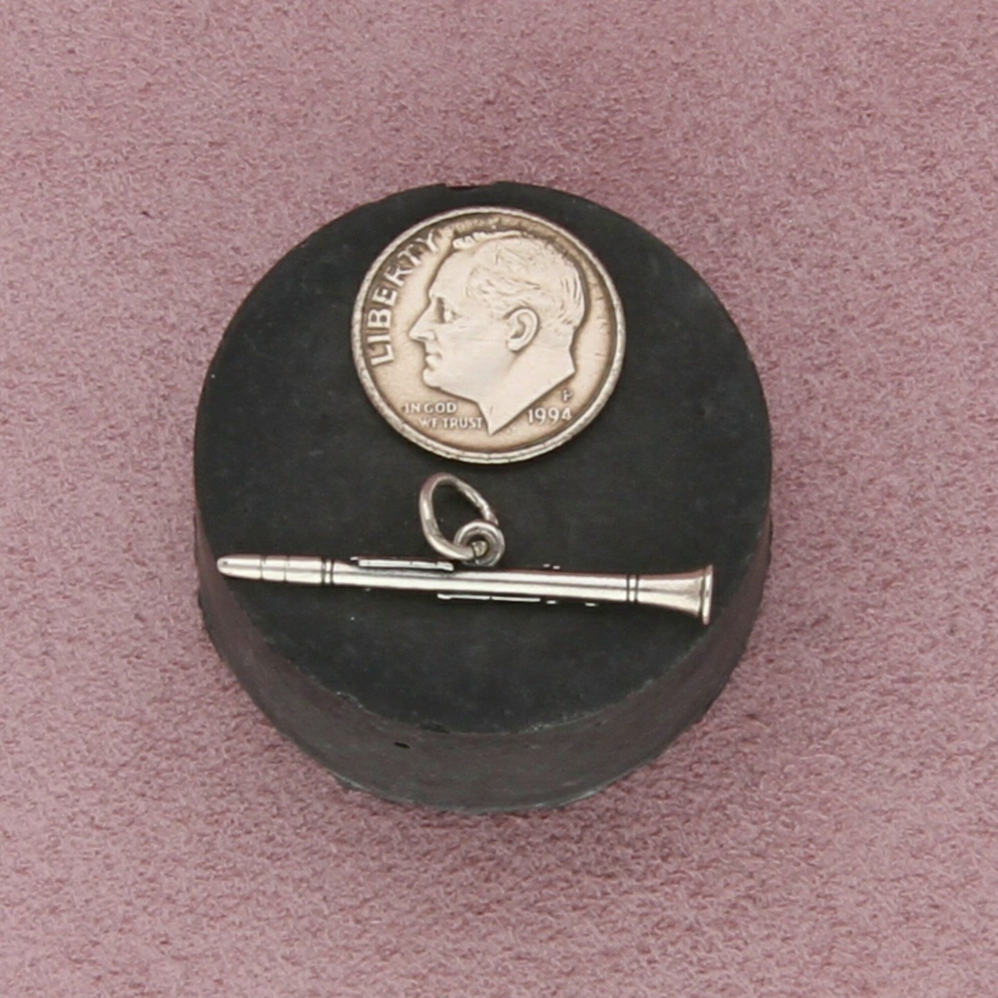james avery sterling silver retired clarinet instrument charm pendant