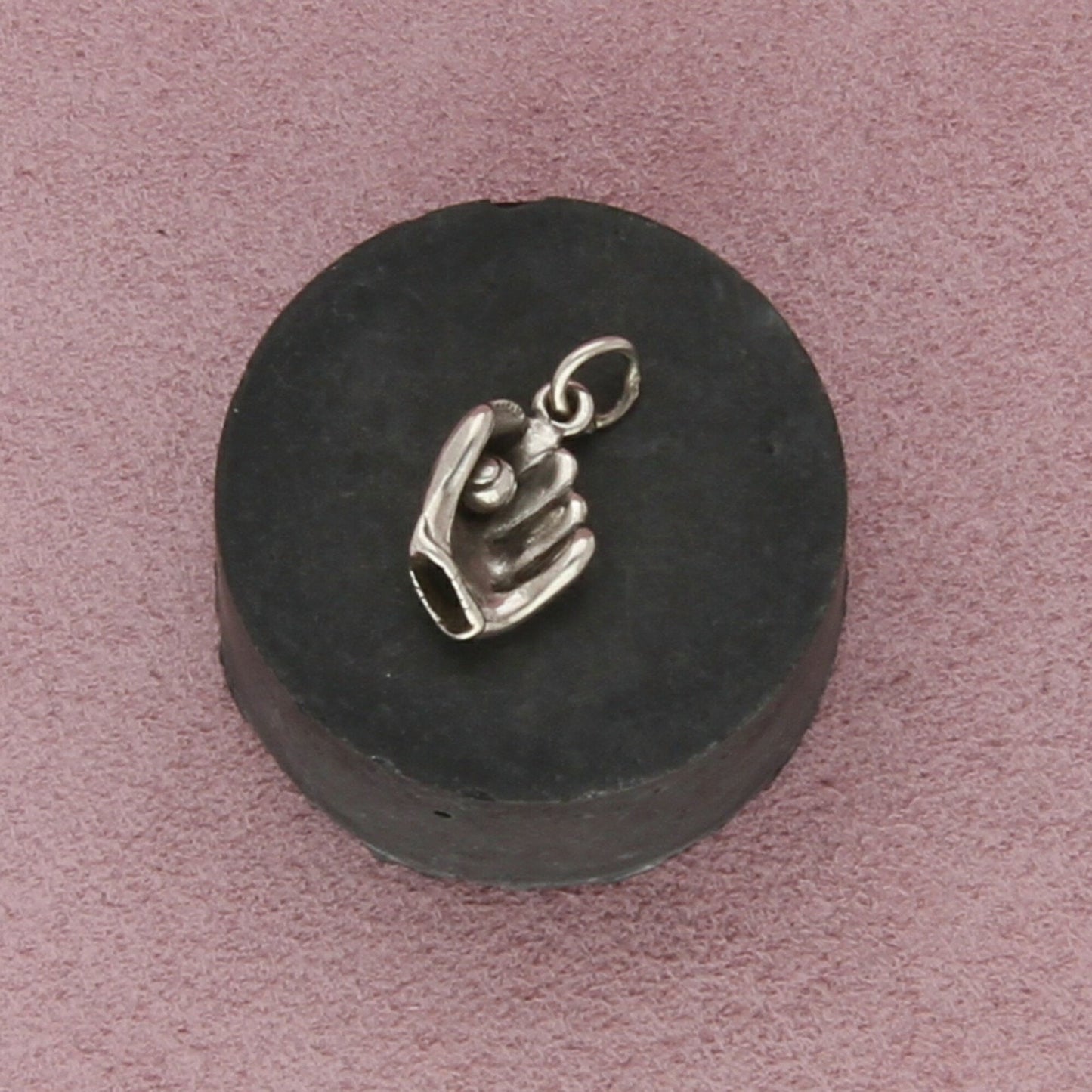 james avery sterling silver baseball and glove charm pendant