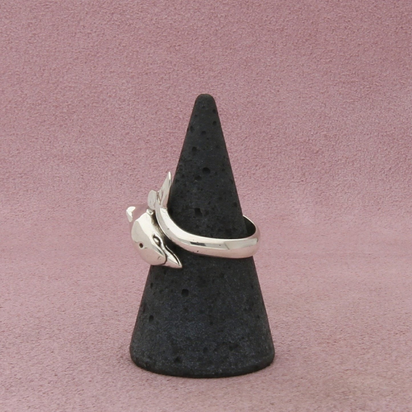 kabana sterling silver vintage dolphin ring size 7.25