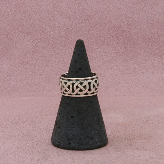 sterling silver vintage celtic knot band ring size 5.5