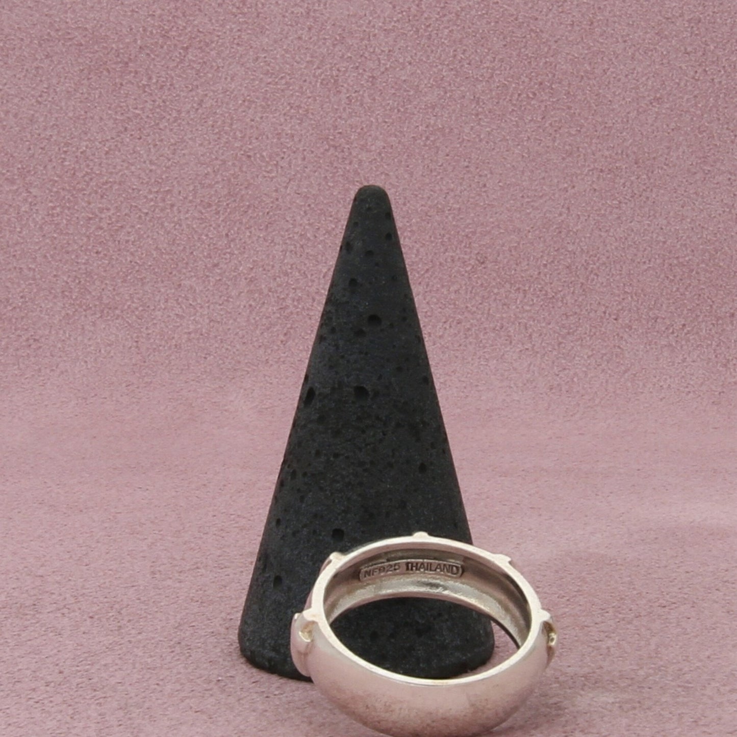 sterling silver crosses band ring size 10