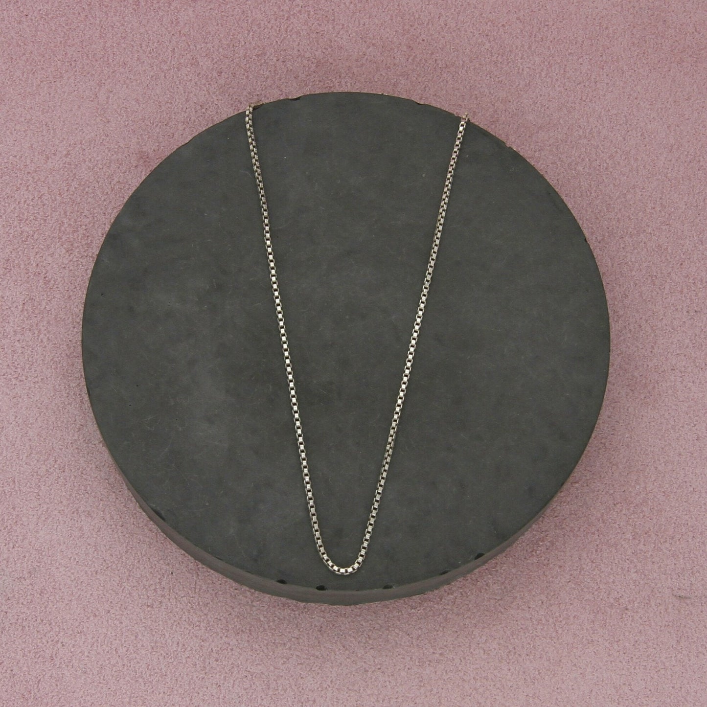 sterling silver 1mm box chain necklace size 21.25in