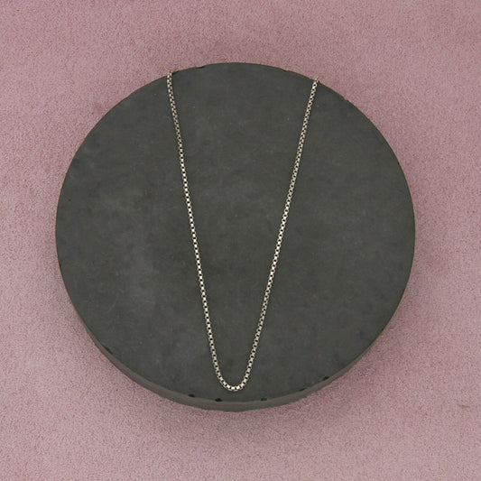 sterling silver 1mm box chain necklace size 21.25in