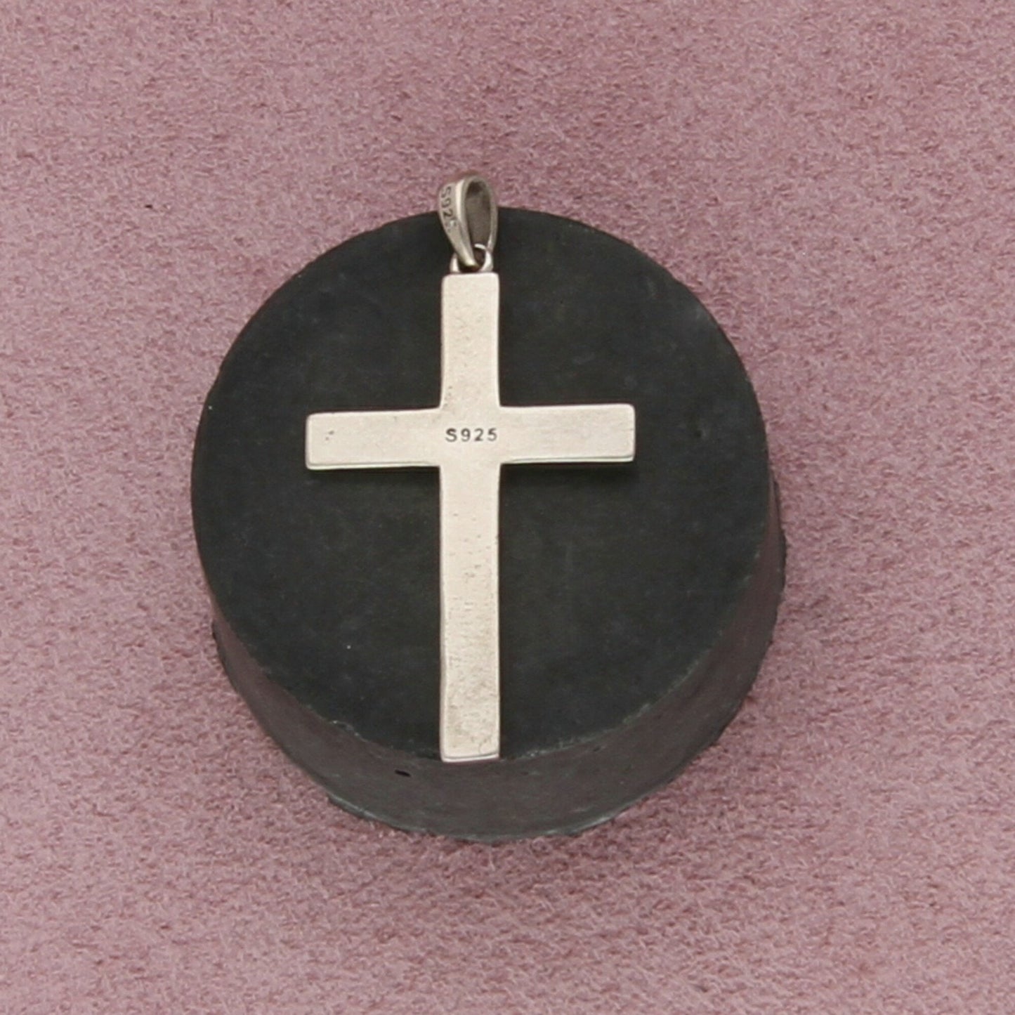 sterling silver vintage faith cross pendant