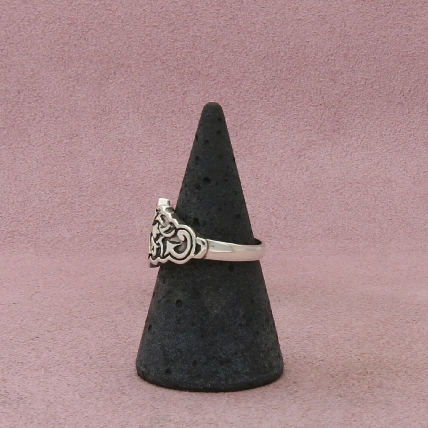 sterling silver scroll cross ring size 6.75