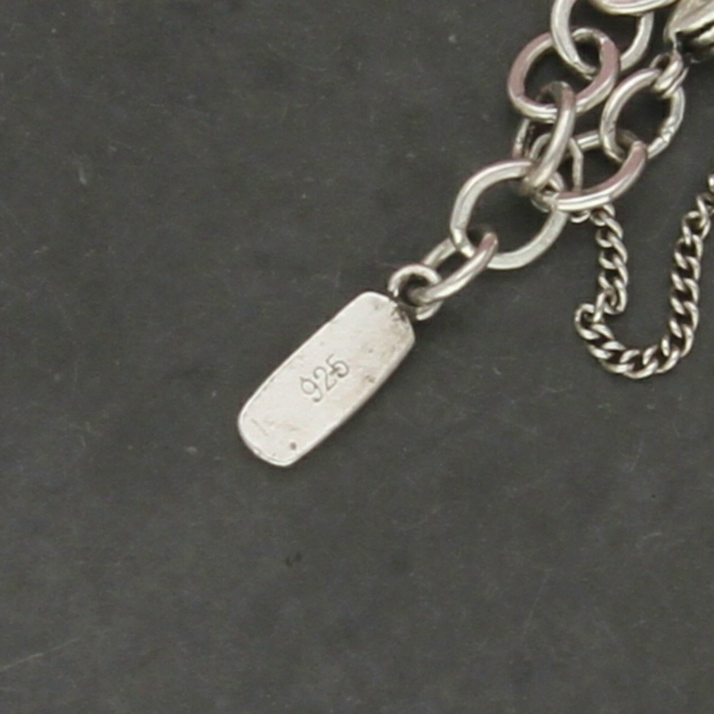 james avery sterling silver medium forged link charm bracelet size 7.5in