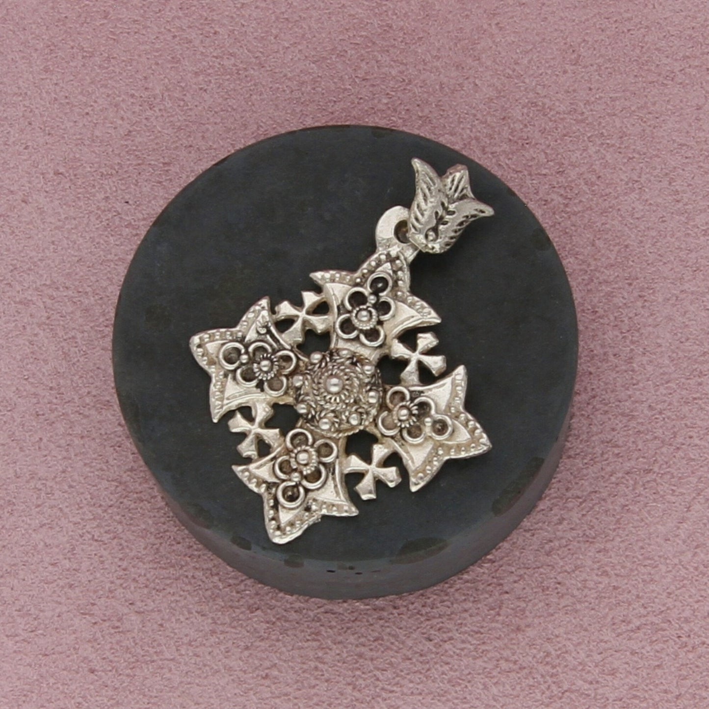 sterling silver vintage crusaders cross pendant