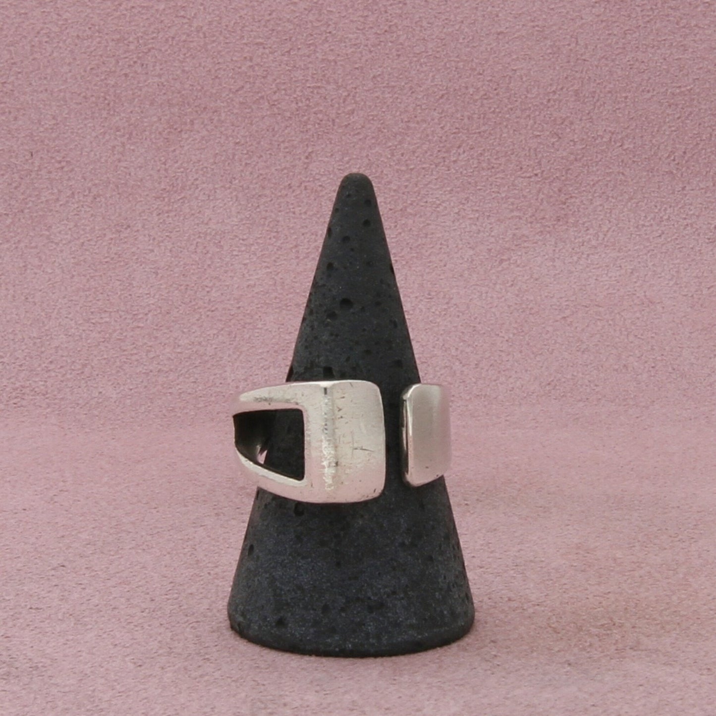 sterling silver vintage modernist ring size 9.5