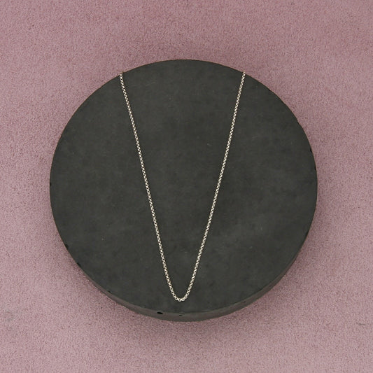 sterling silver 1mm box chain necklace size 18in